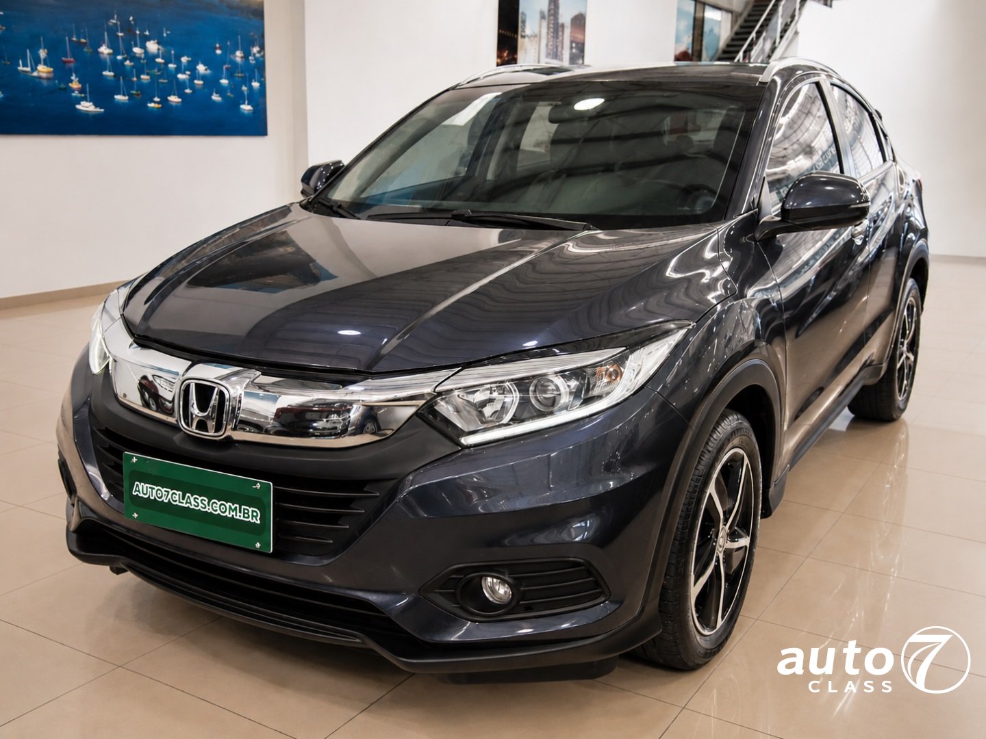 HONDA HR-V 1.8 16V FLEX EX 4P AUTOMÁTICO Azul - Auto7 Class